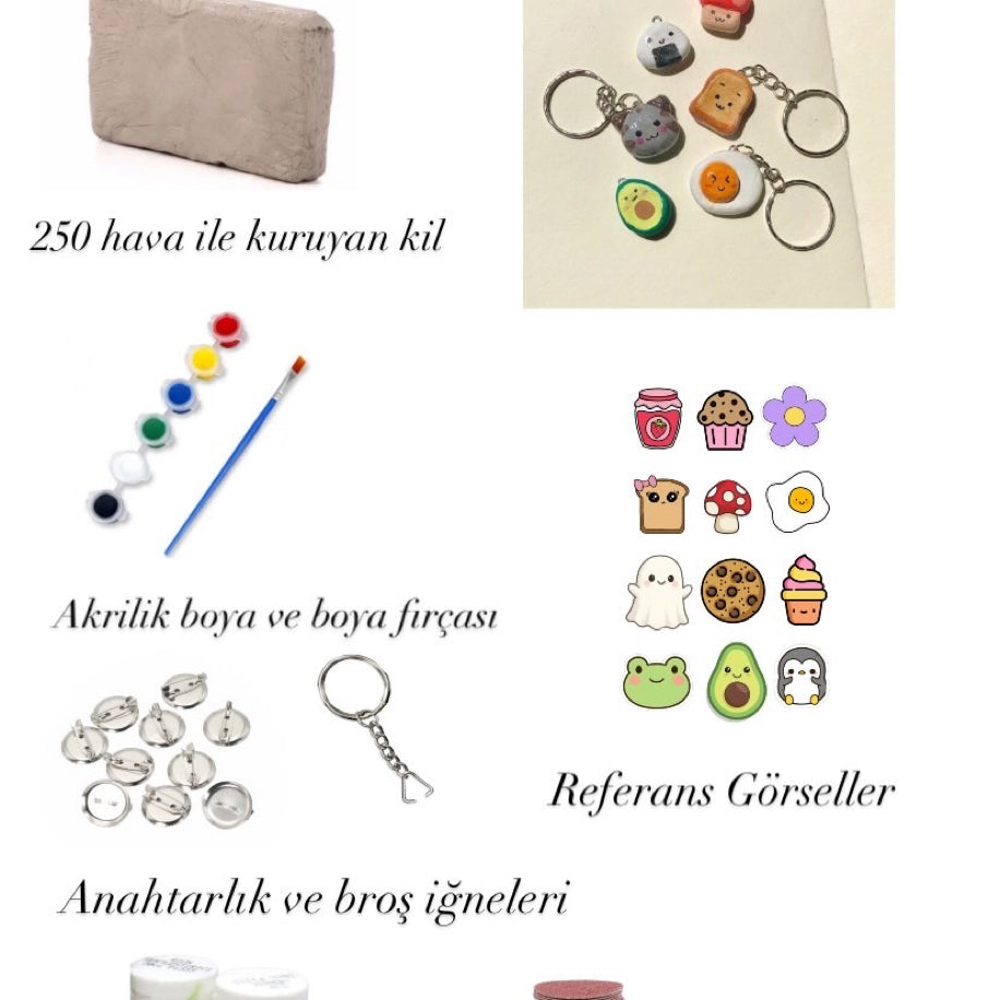 Kilden Anahtarlık ve Broş Yapımı Seti