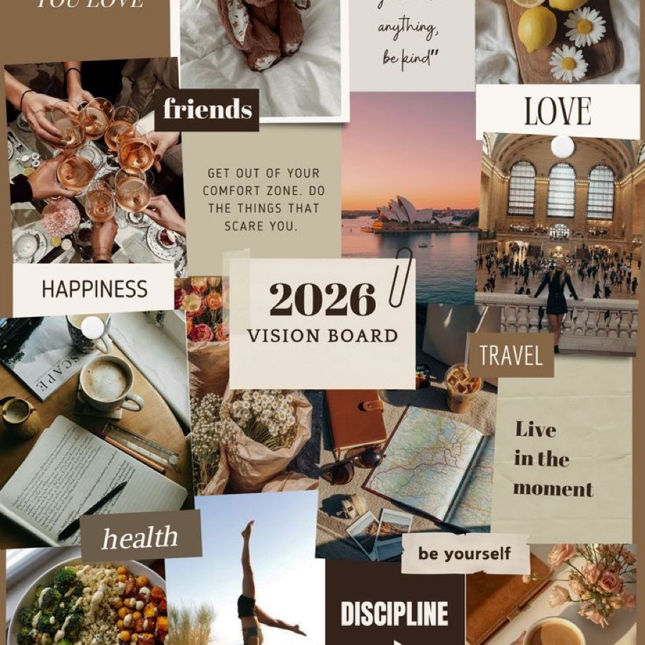 2026 Vision Board (Hayal Panosu) Seti