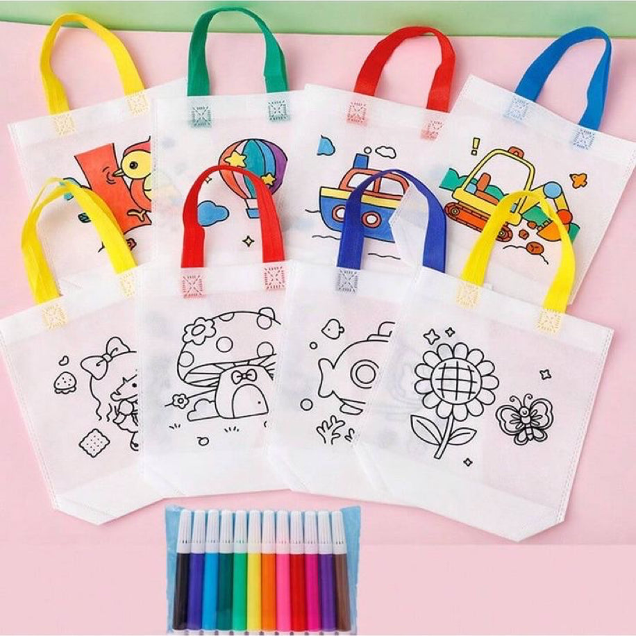 Çocuklar için Çanta Boyama Seti