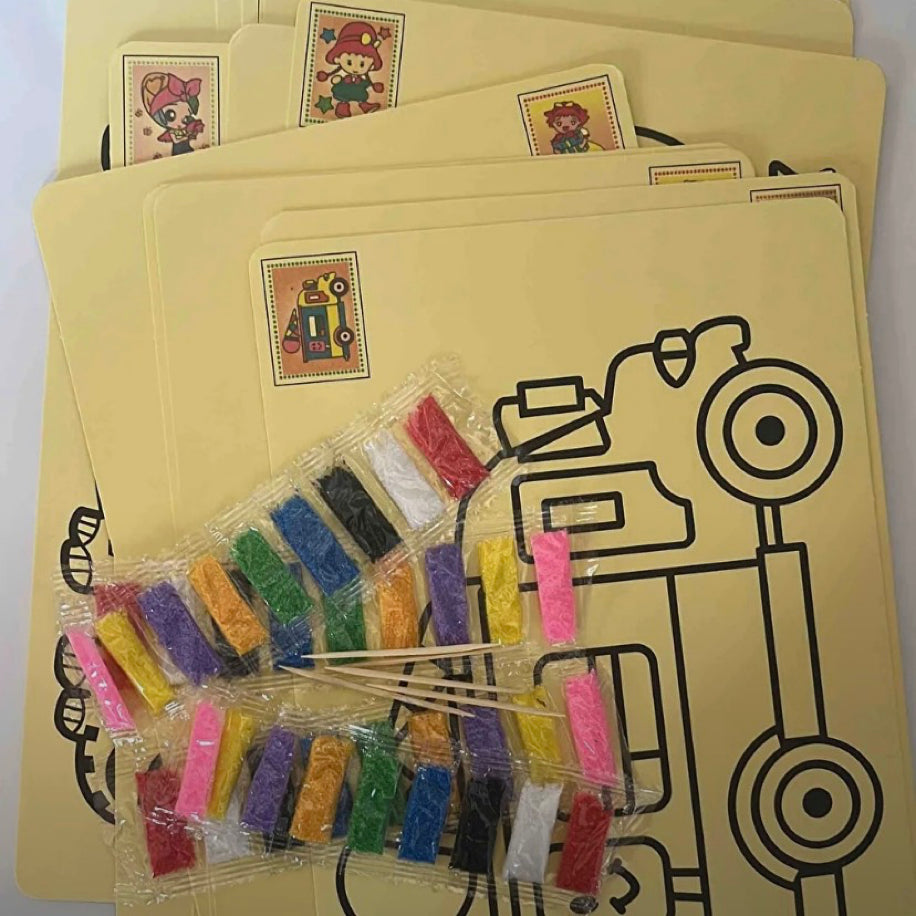 Çocuklar İçin Eğlenceli Kum Boyama Seti