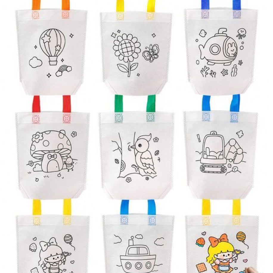 Çocuklar için Çanta Boyama Seti